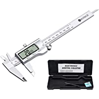 Neoteck Calibre Digital 150mm-6Inch Pie de Rey Acero Inoxitable Calibrador Electrónico Fracciones-Inch -Metrico…